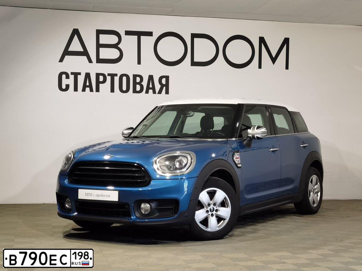 Фото автомобиля MINI MINI COOPER COUNTRYMAN, 2018 — госномер В790ЕС198. Цвет: СИНИЙ