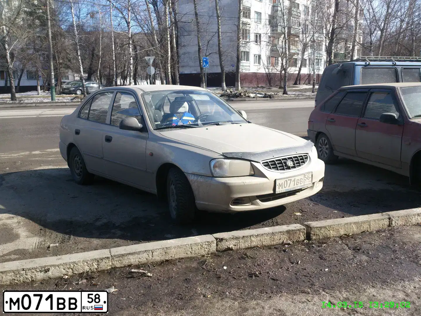 Фото автомобиля TAGAZ ACCENT, 2006 — госномер Р659АО58. Цвет: БЕЖЕВЫЙ