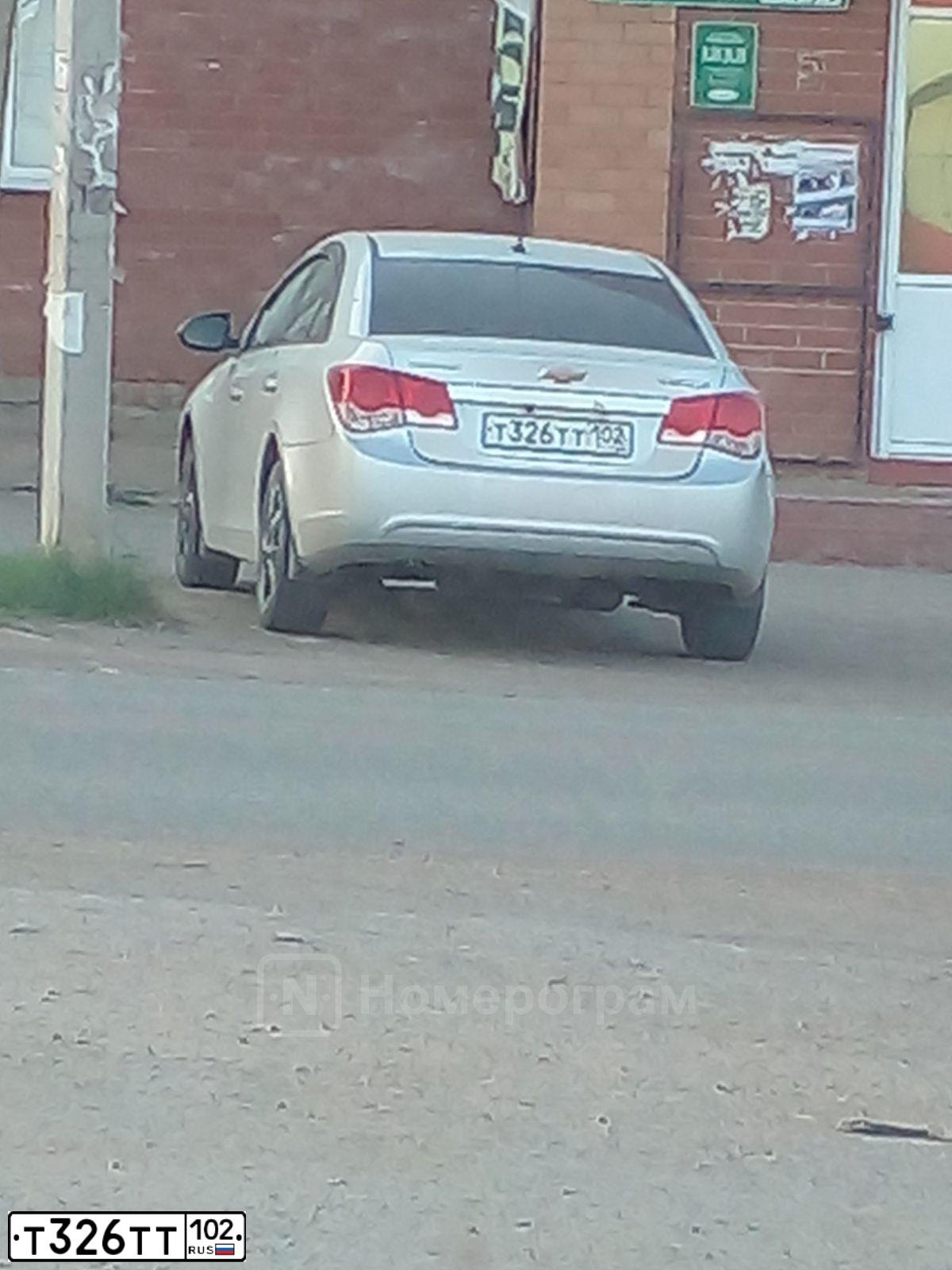 Фото автомобиля CHEVROLET CRUZE, 2012 — госномер Т326ТТ102. Цвет: СЕРЕБРИСТЫЙ МЕТАЛЛИК