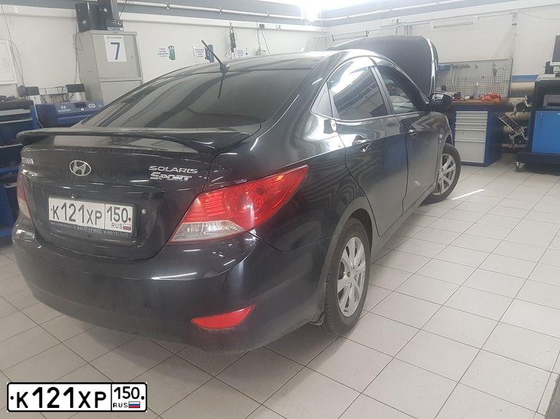 Фото автомобиля HYUNDAI SOLARIS, 2012 — госномер Р684ЕА550