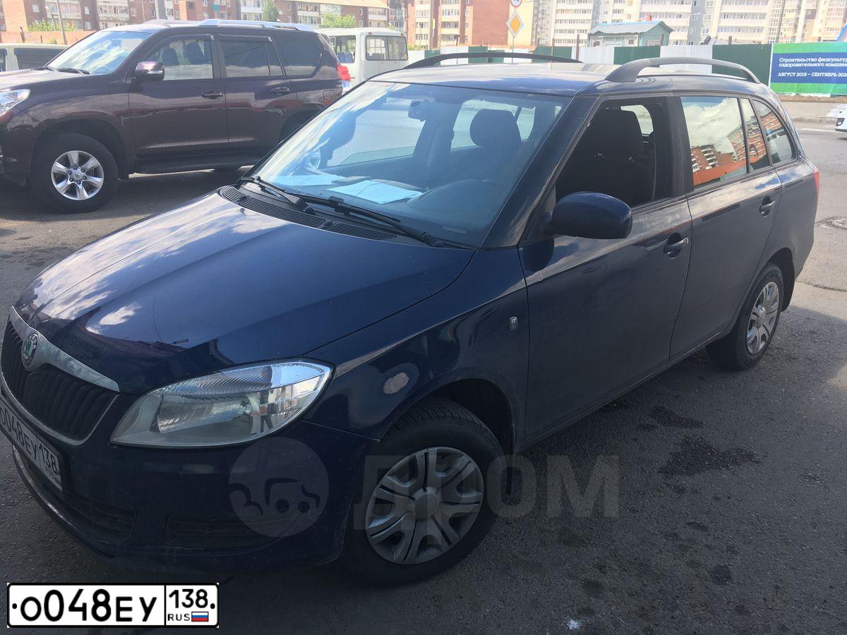 Фото автомобиля SKODA FABIA, 2011 — госномер М837МВ67. Цвет: Темно-синий