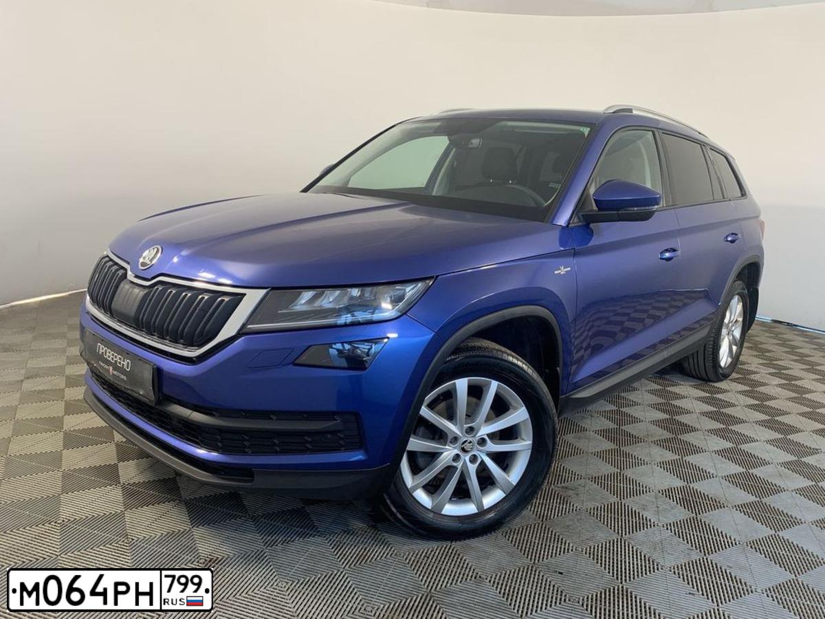Фото автомобиля SKODA KODIAQ, 2019 — госномер У685МЕ797. Цвет: ЯРКО-СИНИЙ