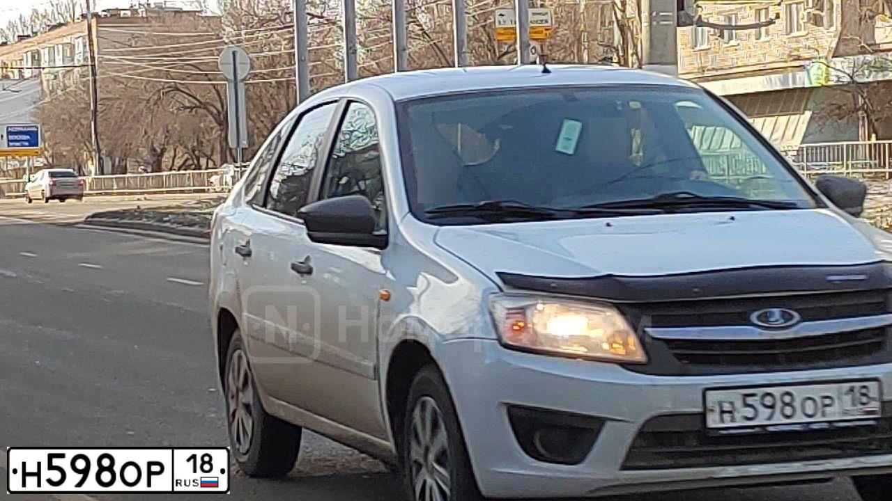 Фото автомобиля LADA 2191 GRANTA, 2015 — госномер О565КО134. Цвет: Белый
