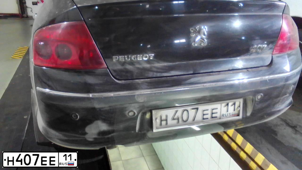Фото автомобиля PEUGEOT 407, 2004 — госномер К720ММ193. Цвет: ЧЕРНЫЙ