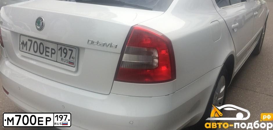 Фото автомобиля SKODA OCTAVIA, 2012 — госномер В092ВХ716. Цвет: БЕЛЫЙ