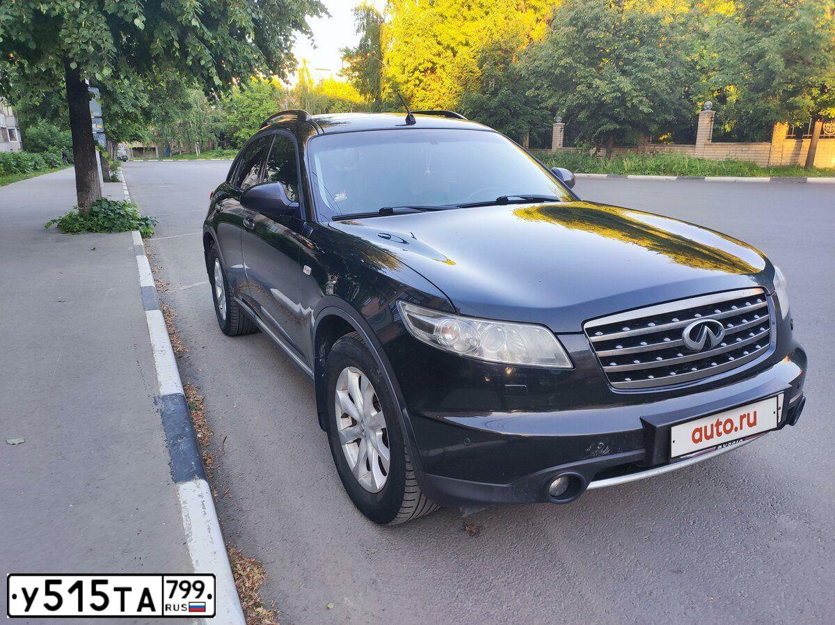 Фото автомобиля INFINITI QX70 /FX/, 2007 — госномер Т799АХ154. Цвет: ЧЕРНЫЙ