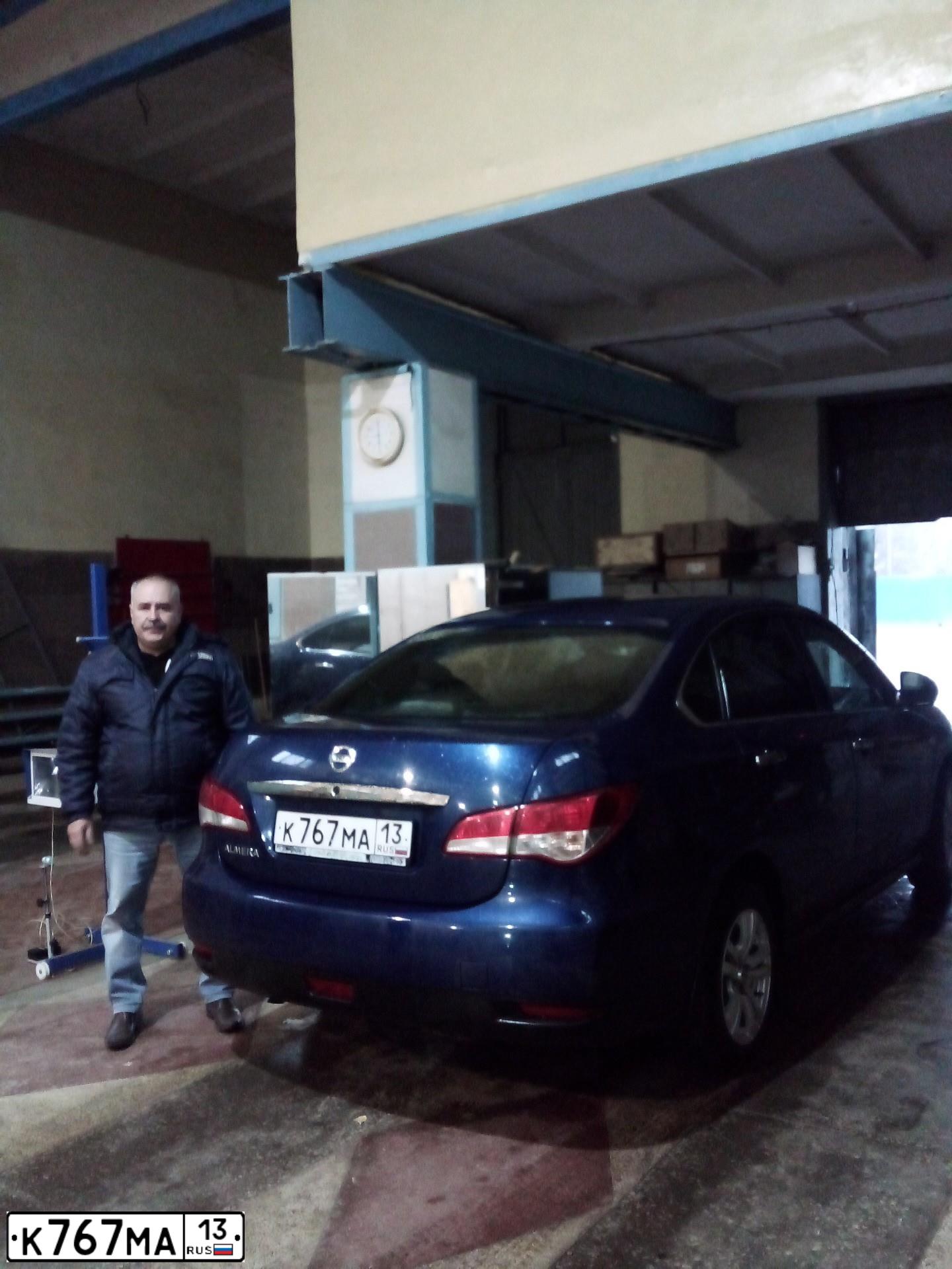 Фото автомобиля NISSAN ALMERA /AVTOVAZ/, 2014 — госномер М467ХТ716. Цвет: СИНИЙ
