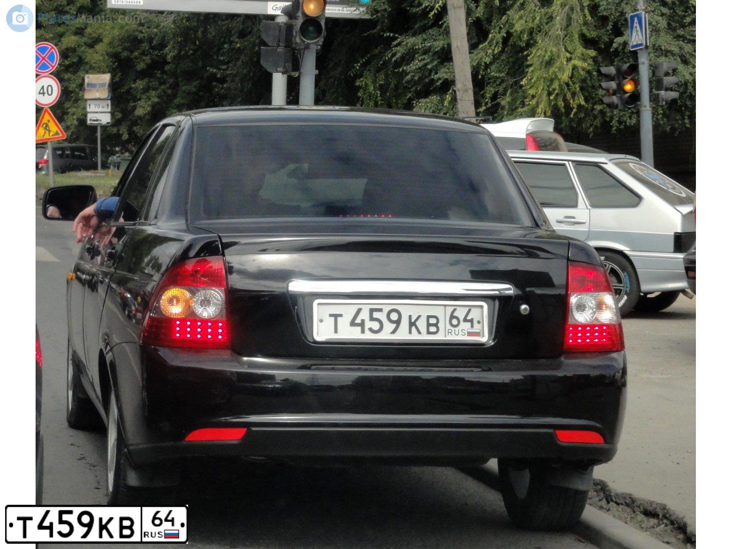 Фото автомобиля LADA 2170 PRIORA, 2014 — госномер Т459КВ64. Цвет: СИНЕ-ЧЕРНЫЙ