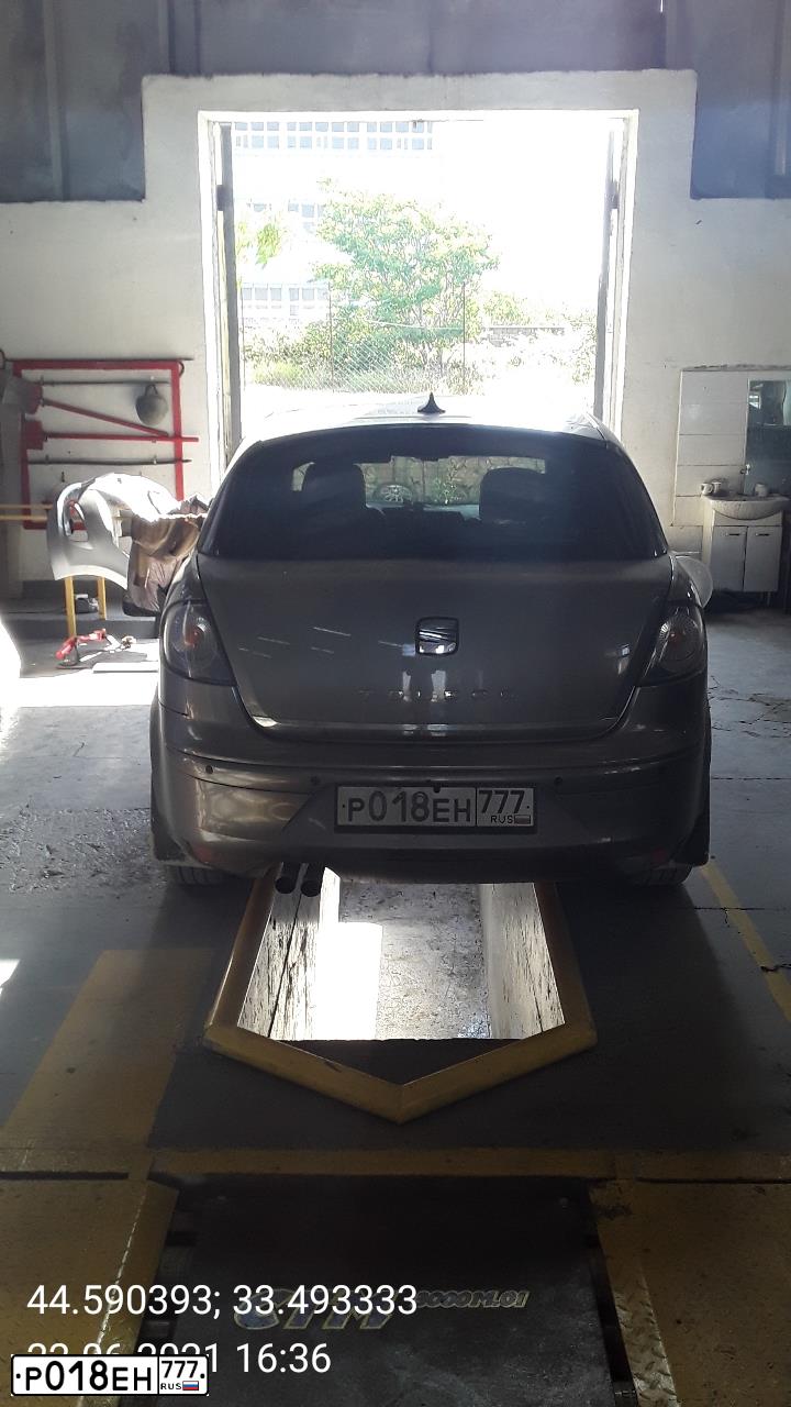 Фото автомобиля SEAT TOLEDO, 2007 — госномер В820ЕМ92. Цвет: СЕРЫЙ