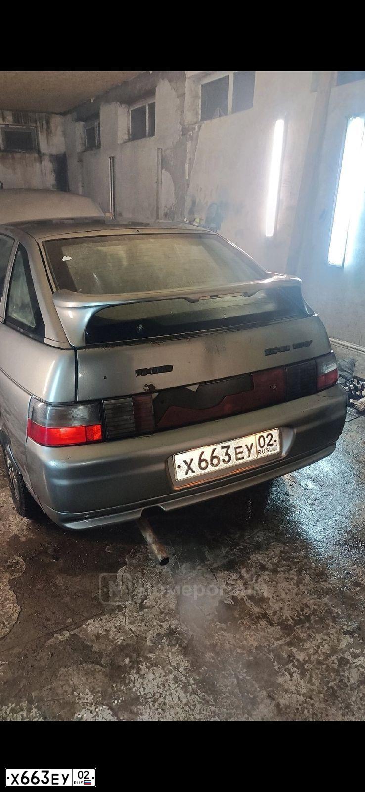 Фото автомобиля LADA 2112, 2005 — госномер Х663ЕУ02. Цвет: средний серо-зеленый металлик