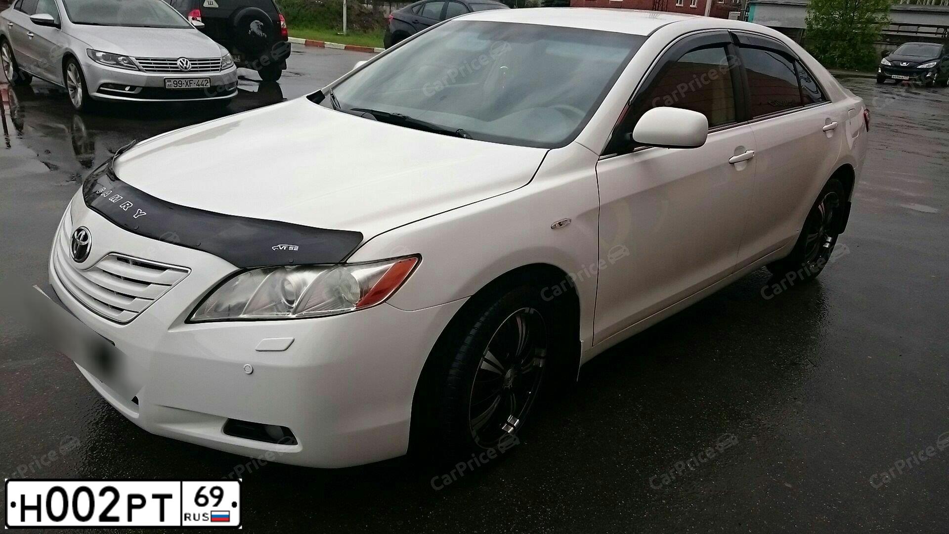 Фото автомобиля TOYOTA CAMRY, 2008 — госномер А507ТУ67. Цвет: Белый