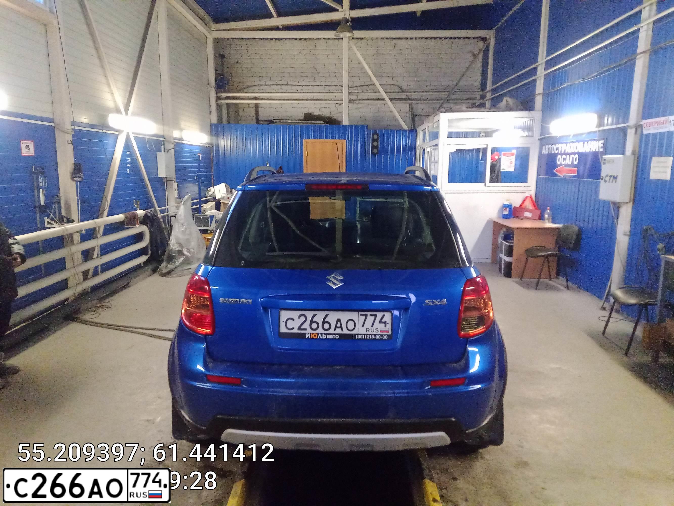 Фото автомобиля SUZUKI SX 4, 2012 — госномер В444ВВ102. Цвет: синий