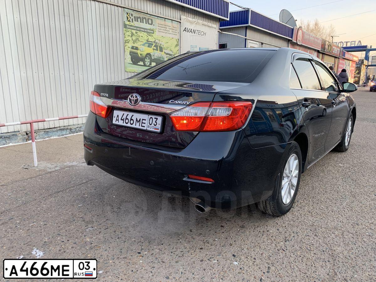 Фото автомобиля TOYOTA CAMRY, 2013 — госномер Н287МХ75. Цвет: ТЕМНО-СЕРЫЙ МЕТАЛЛИК