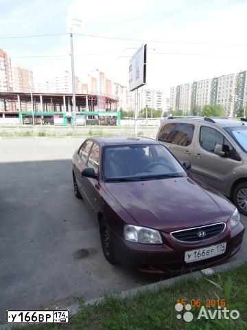 Фото автомобиля TAGAZ ACCENT, 2008 — госномер У166ВР174. Цвет: Красный