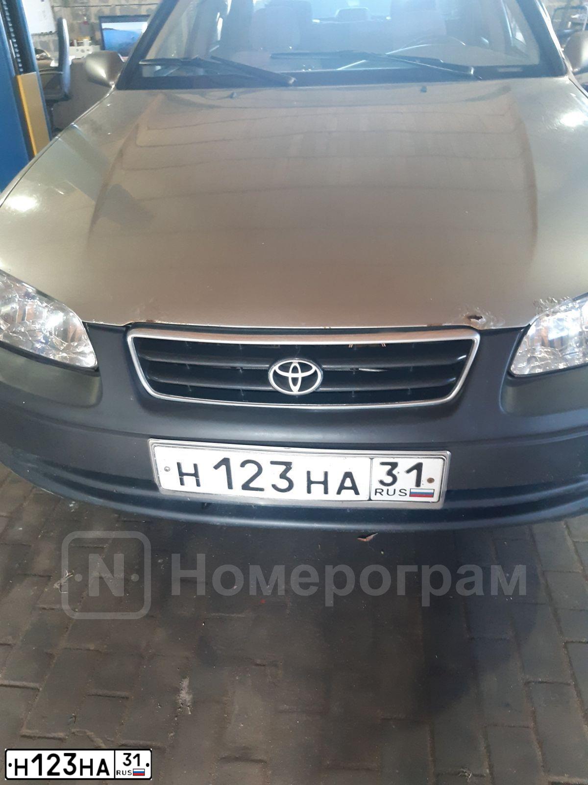 Фото автомобиля TOYOTA CAMRY, 2000 — госномер А438КЕ136. Цвет: БЕЛЫЙ (СЕРЫЙ)