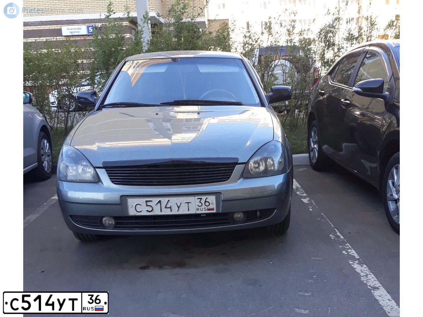 Фото автомобиля LADA 2172 PRIORA, 2010 — госномер С514УТ36. Цвет: СЕРО-ЗЕЛЕНЫЙ МЕТАЛЛИК