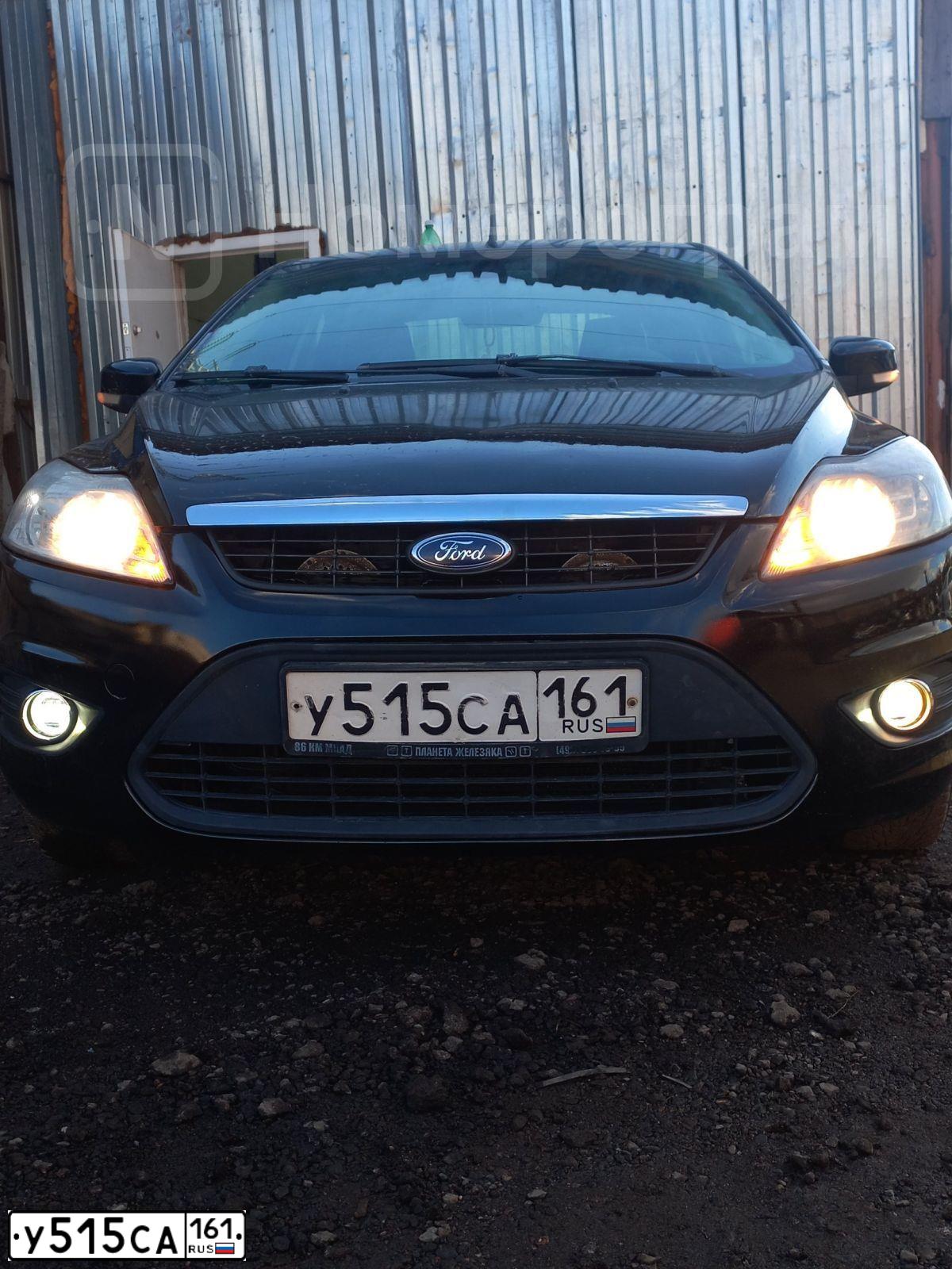 Фото автомобиля FORD FOCUS, 2009 — госномер У515СА161. Цвет: ЧЕРНЫЙ