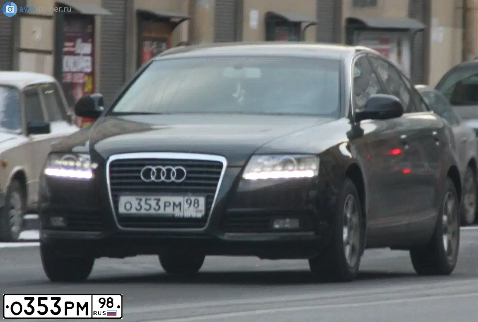 Фото автомобиля AUDI A6, 2009 — госномер С732КЕ178. Цвет: ЧЕРНЫЙ