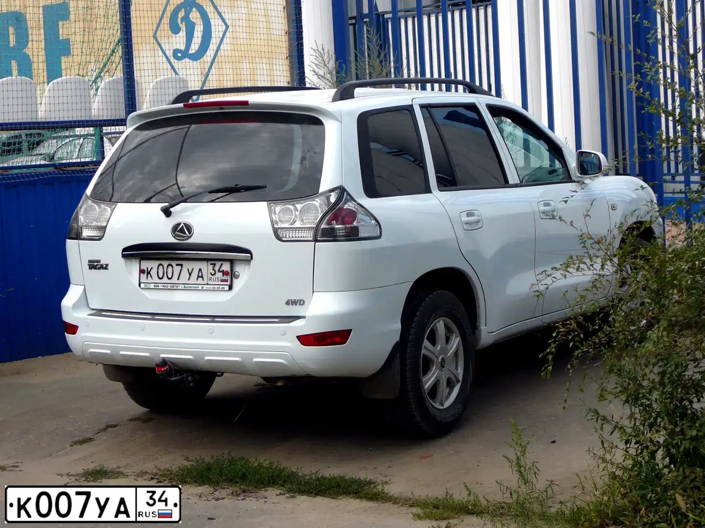 Фото автомобиля TAGAZ C190, 2012 — госномер К007УА34. Цвет: БЕЛЫЙ