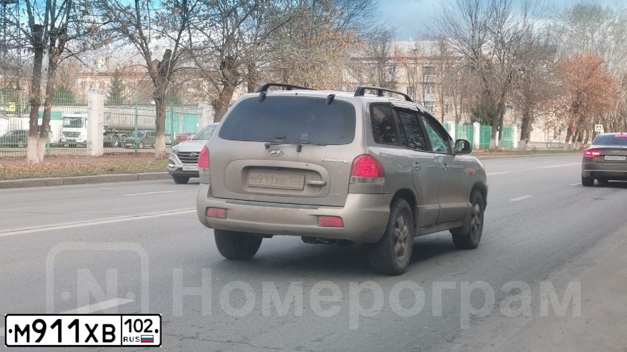 Фото автомобиля TAGAZ SANTA FE CLASSIC, 2008 — госномер М911ХВ102. Цвет: СВЕТЛО-БЕЖЕВЫЙ