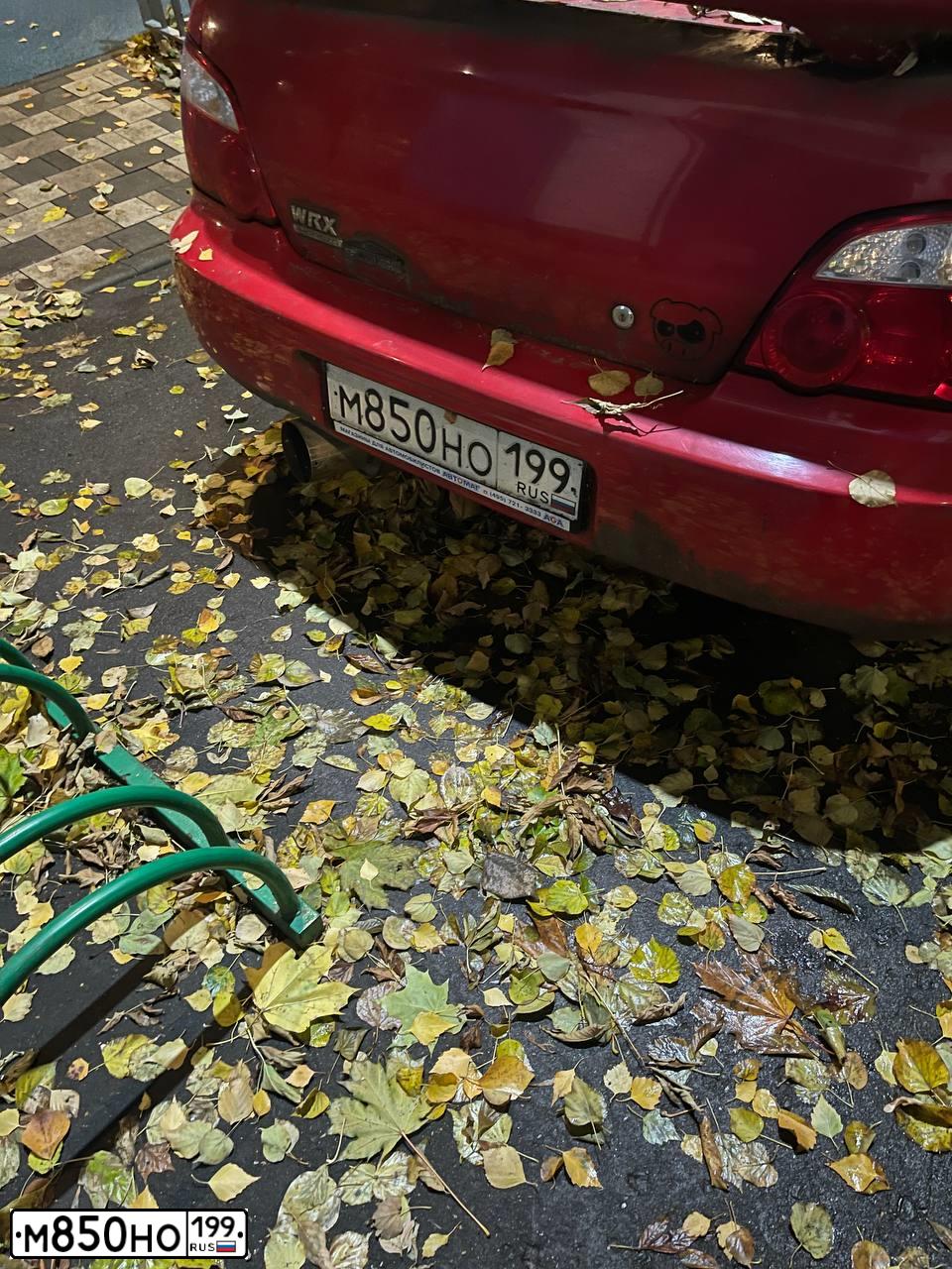Фото автомобиля SUBARU IMPREZA, 2003 — госномер М850НО199. Цвет: КРАСНЫЙ