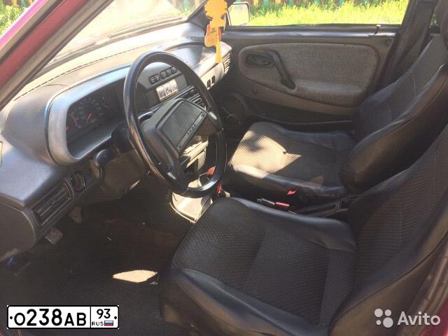 Фото автомобиля LADA 2109 SAMARA, 1993 — госномер О238АВ93. Цвет: Красный