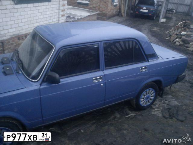 Фото автомобиля LADA 2107 LADA, 2007 — госномер Т139УО31. Цвет: синий