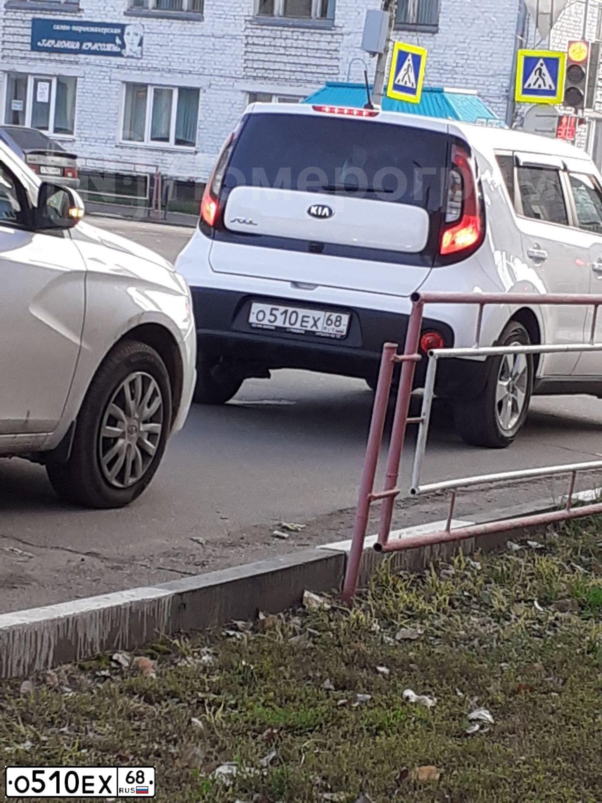 Фото автомобиля KIA SOUL, 2018 — госномер О510ЕХ68. Цвет: БЕЛЫЙ