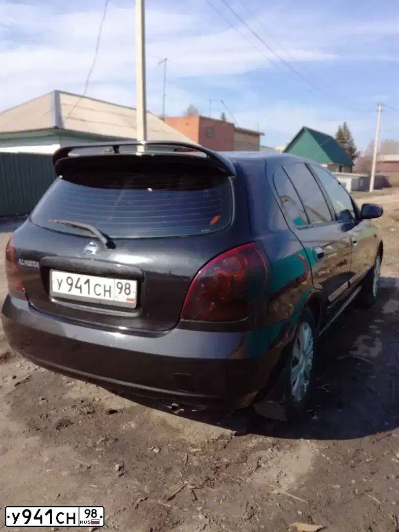 Фото автомобиля NISSAN ALMERA, 2005 — госномер У941СН98. Цвет: ЧЕРНЫЙ