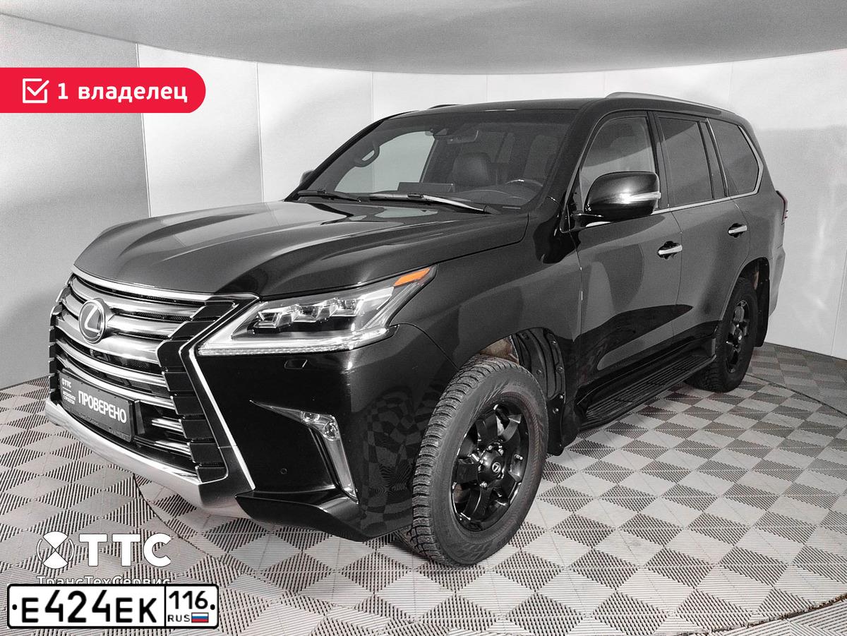Фото автомобиля LEXUS LX, 2019 — госномер О497ХР716. Цвет: ЧЕРНЫЙ