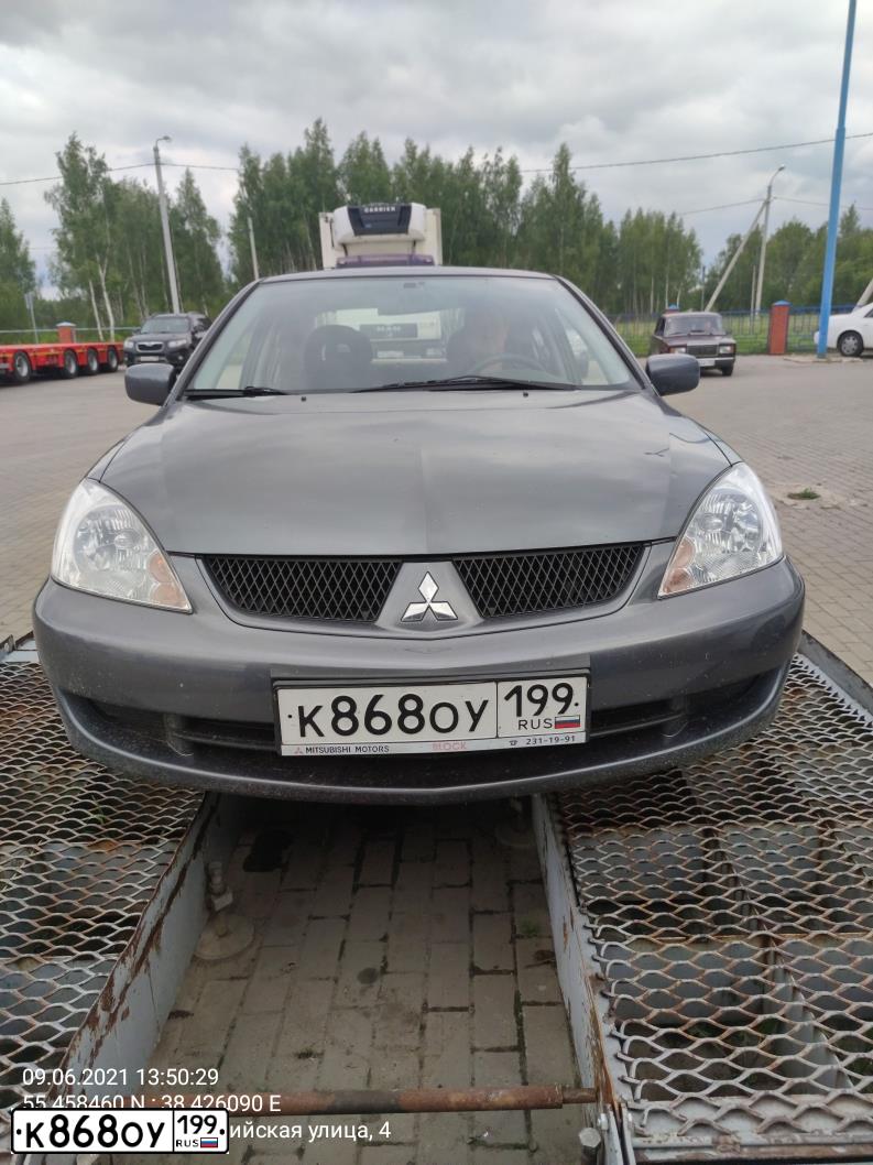 Фото автомобиля MITSUBISHI LANCER, 2006 — госномер А954НН177. Цвет: СЕРЫЙ