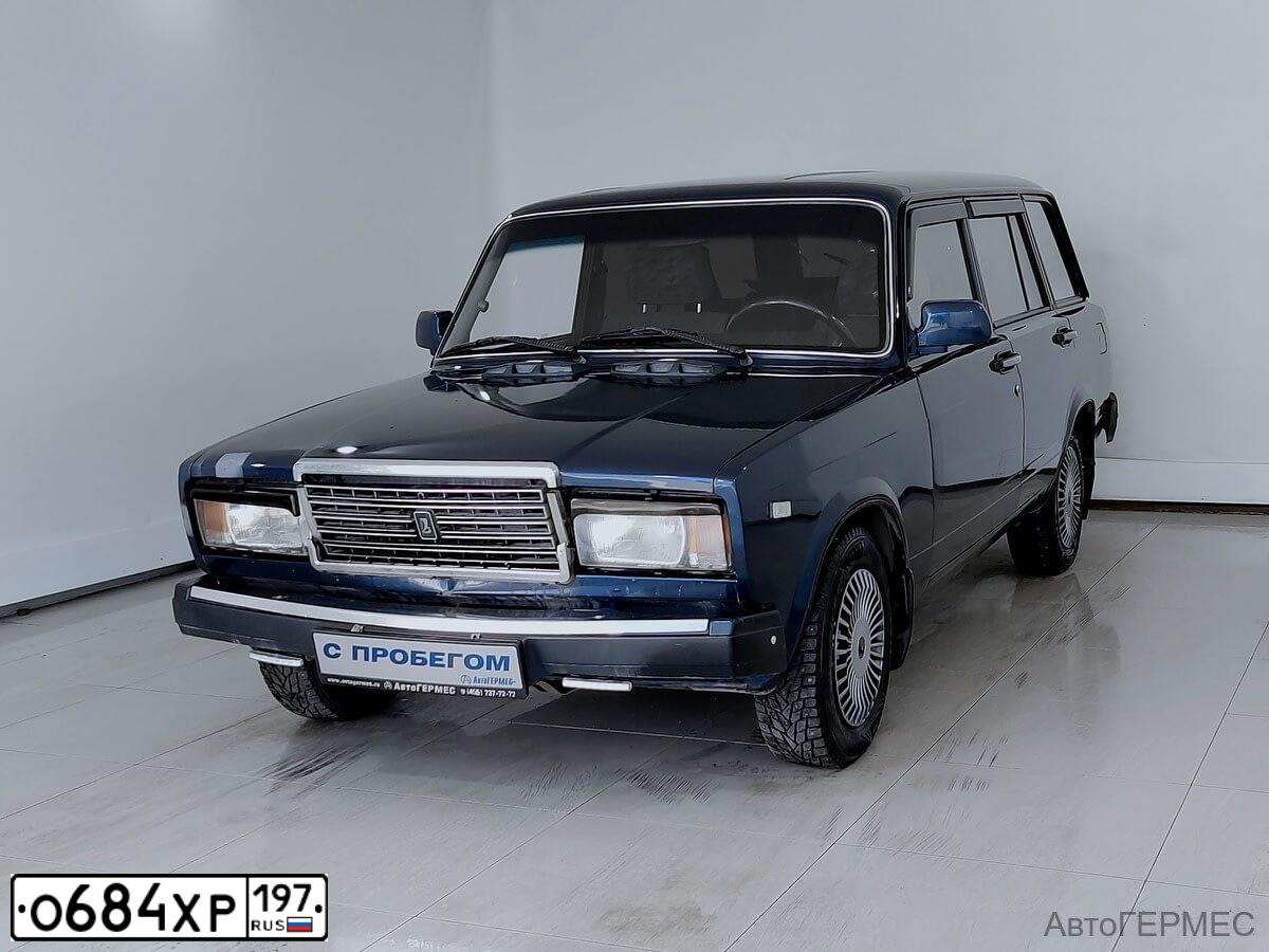 Фото автомобиля LADA 2104, 2009 — госномер О684ХР197. Цвет: ТЕМНО-СИНИЙ (СИНИЙ)