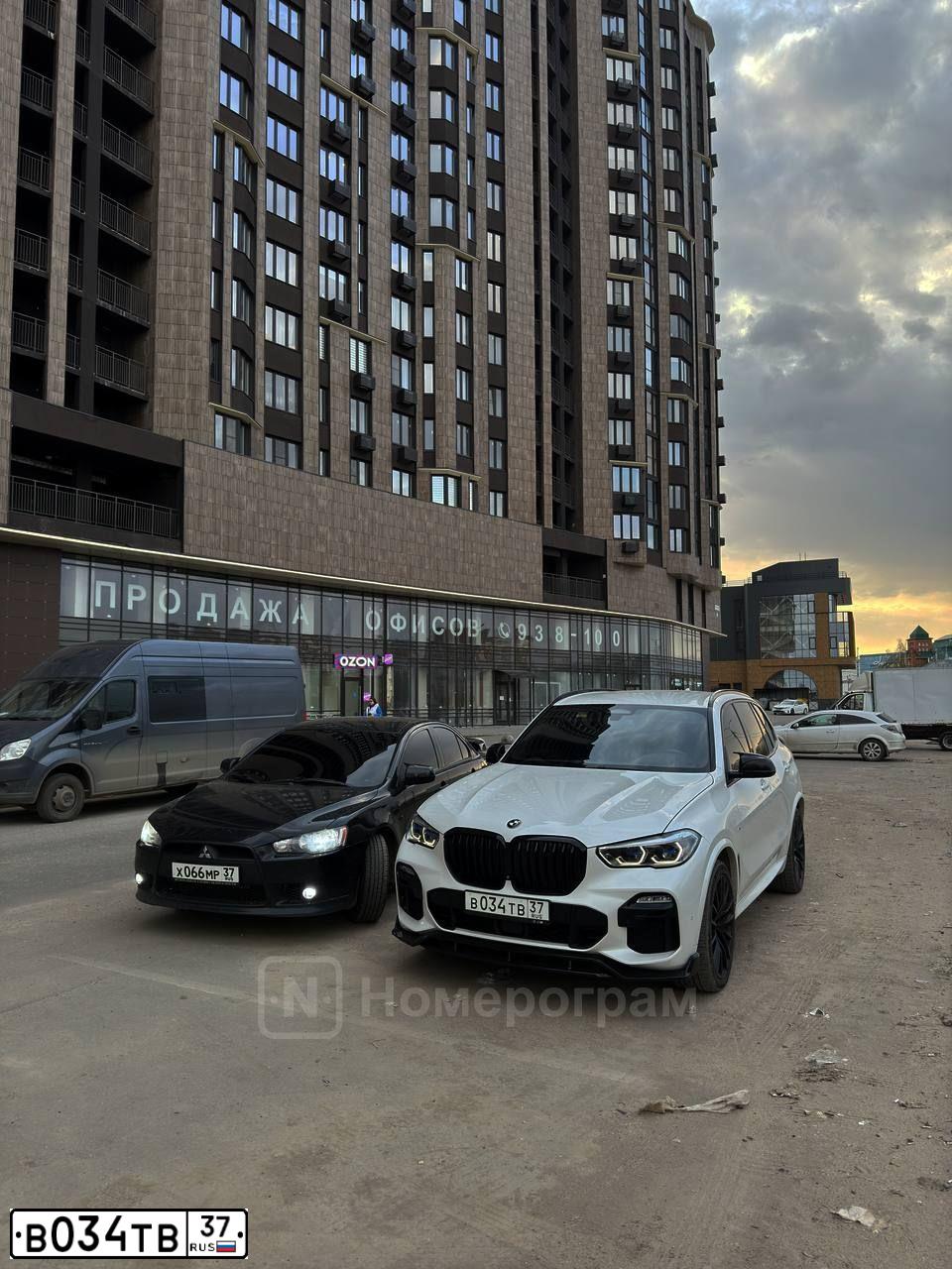 Фото автомобиля GEELY TUGELLA, 2023 — госномер В034ТВ37. Цвет: ЧЕРНЫЙ