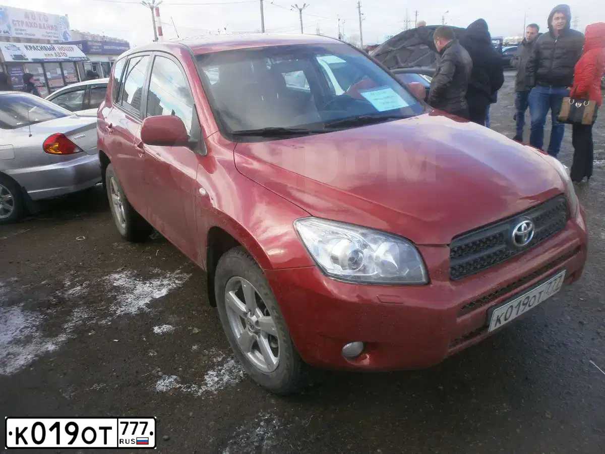 Фото автомобиля TOYOTA RAV4, 2008 — госномер Н629ХР716. Цвет: Красный