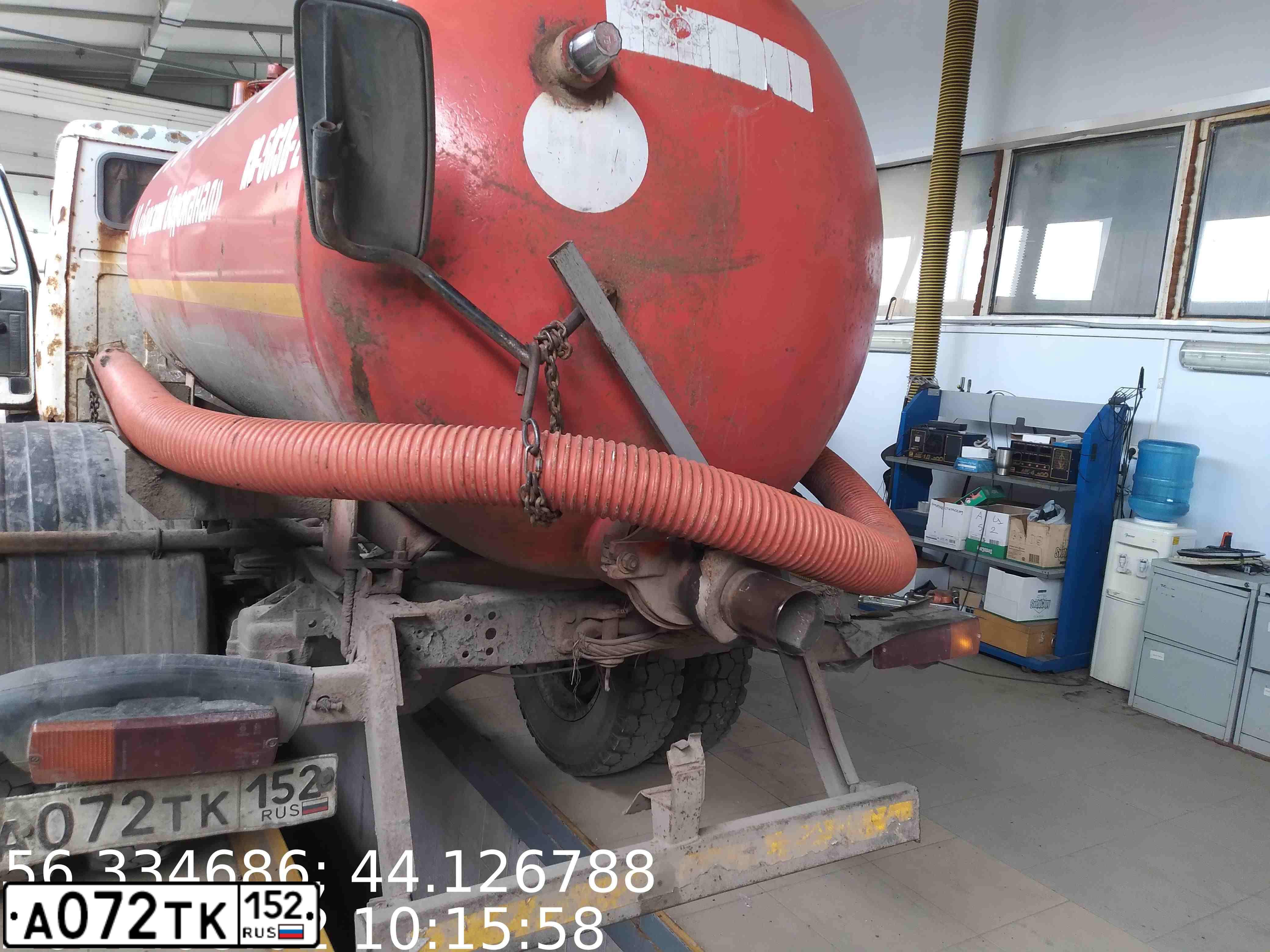Фото автомобиля GAZ 3309, 2006 — госномер А072ТК152. Цвет: БЕЛЫЙ
