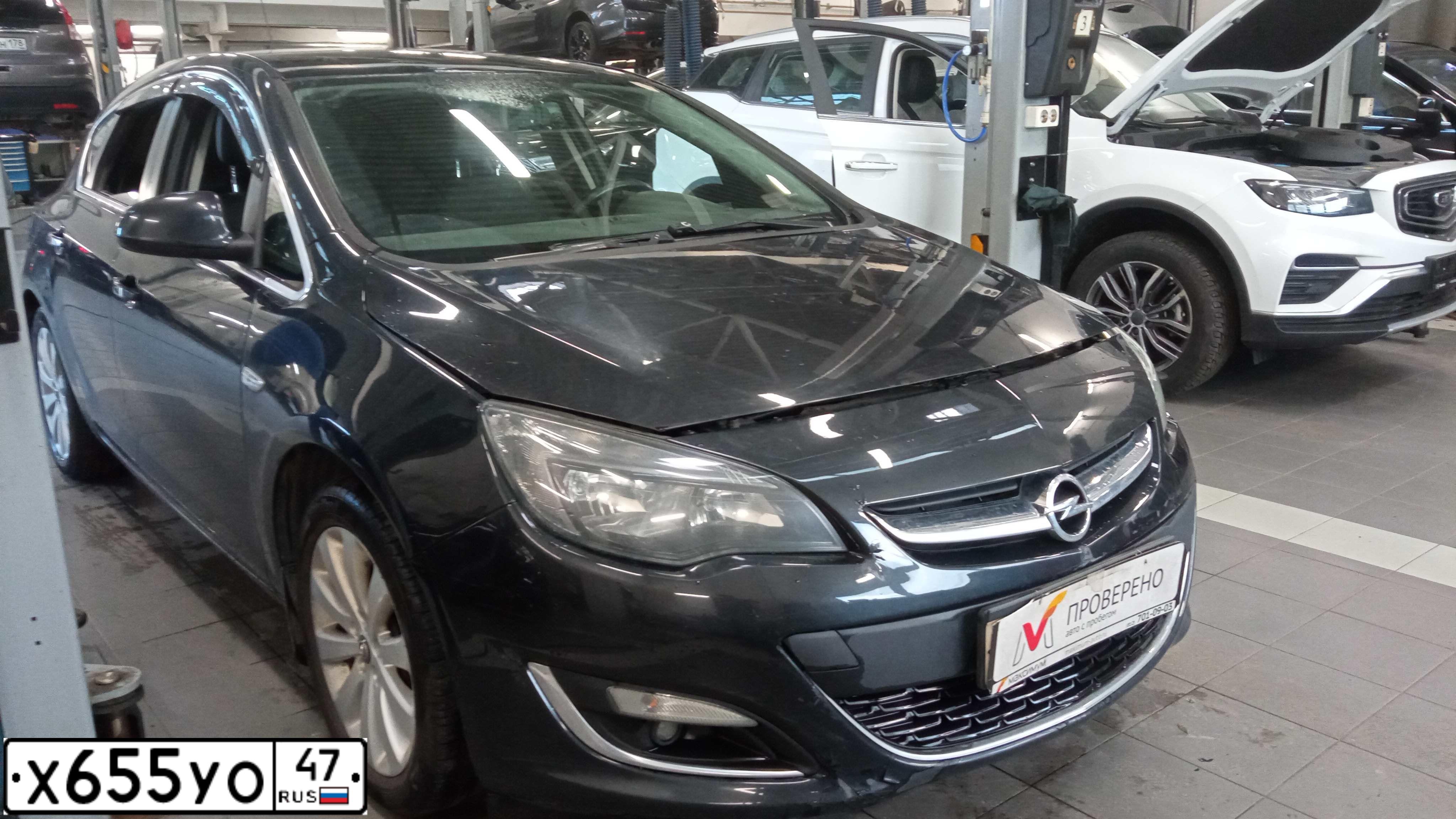 Фото автомобиля OPEL ASTRA, 2013 — госномер Т814ХС178. Цвет: ЧЕРНЫЙ МЕТАЛЛИК