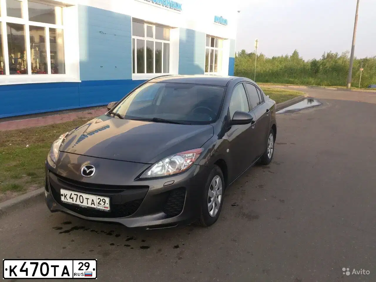 Фото автомобиля MAZDA 3, 2012 — госномер К858ОА53. Цвет: ТЕМНО-СЕРЫЙ