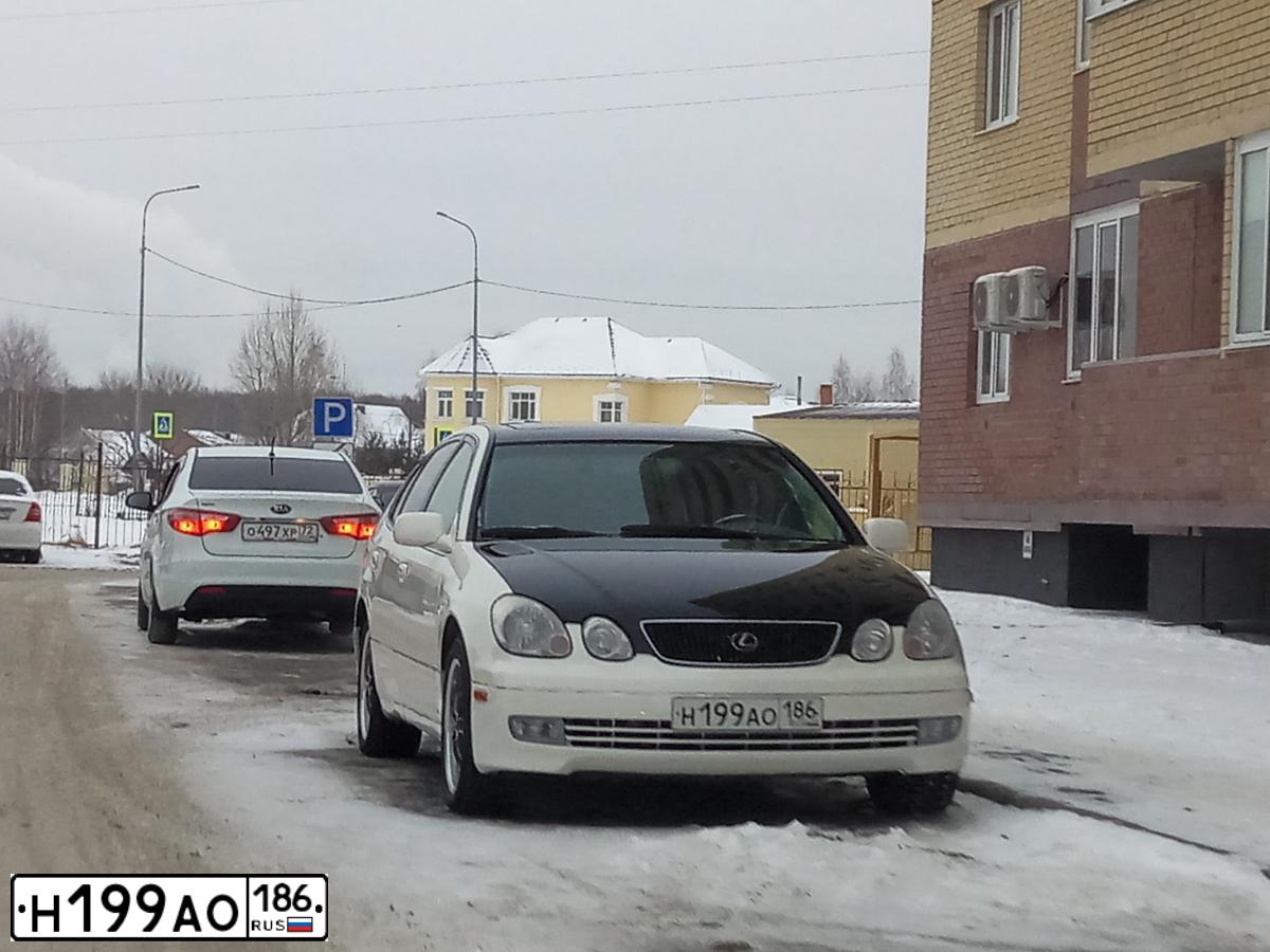Фото автомобиля LEXUS GS300, 1999 — госномер У381ЕЕ716. Цвет: Белый