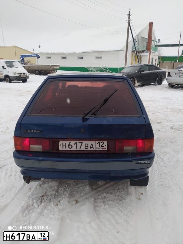 Фото автомобиля LADA 2114 SAMARA, 2005 — госномер Н617ВА12. Цвет: СЕРЕБ ТЕМНО-СИНИЙ