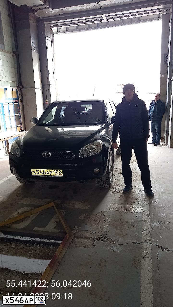 Фото автомобиля TOYOTA RAV4, 2008 — госномер Х546АР102. Цвет: ЧЕРНЫЙ