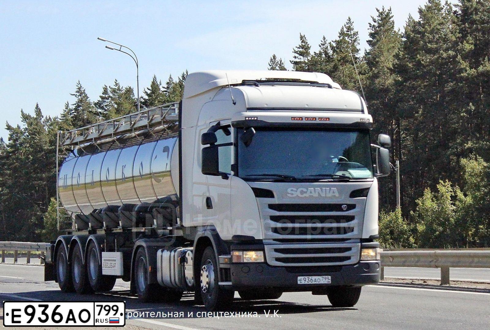 Фото автомобиля SCANIA SERIE G /4X2/, 2017 — госномер Н533ЕУ716. Цвет: БЕЛЫЙ