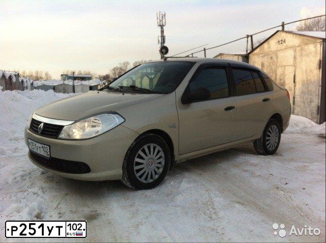 Фото автомобиля RENAULT SYMBOL, 2011 — госномер Р251УТ102. Цвет: БЕЖЕВЫЙ