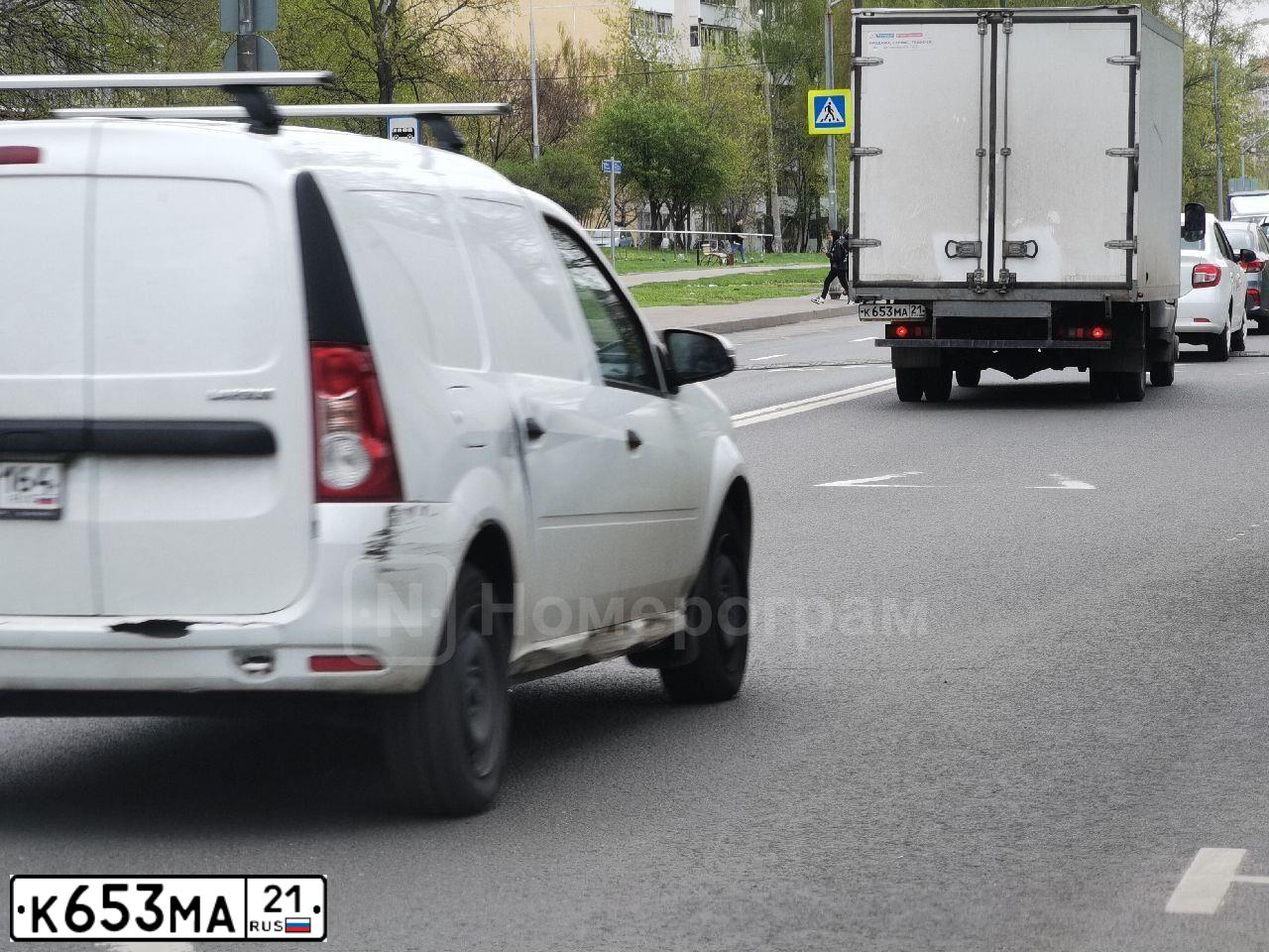 Фото автомобиля GAZ Z 3302 GAZEL, 2019 — госномер К653МА21. Цвет: Белый