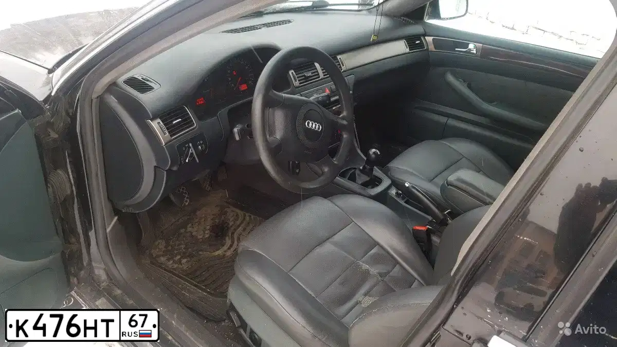 Фото автомобиля AUDI A6, 1999 — госномер К476НТ67. Цвет: ЧЕРНЫЙ