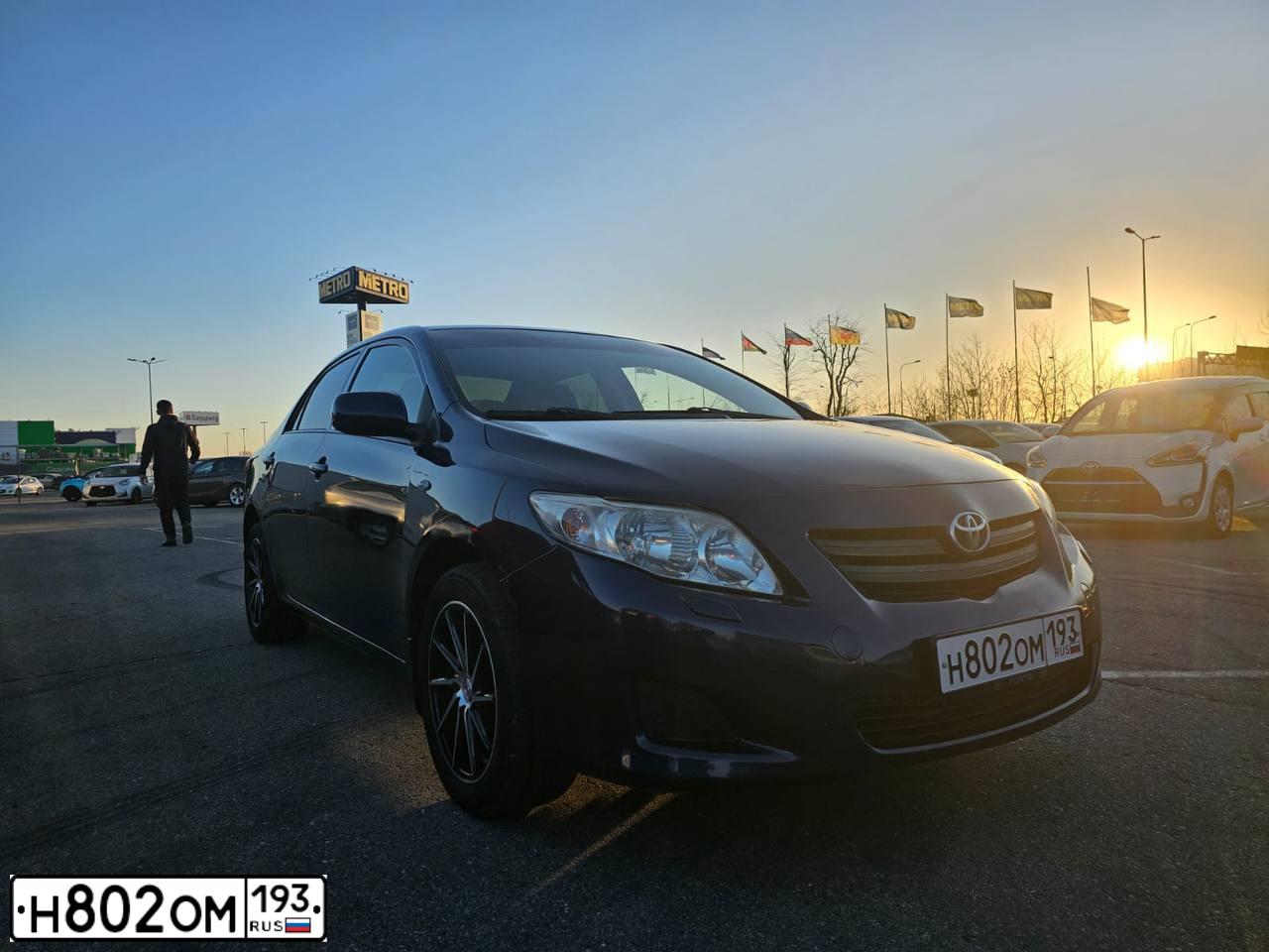 Фото автомобиля TOYOTA COROLLA, 2007 — госномер Н802ОМ193