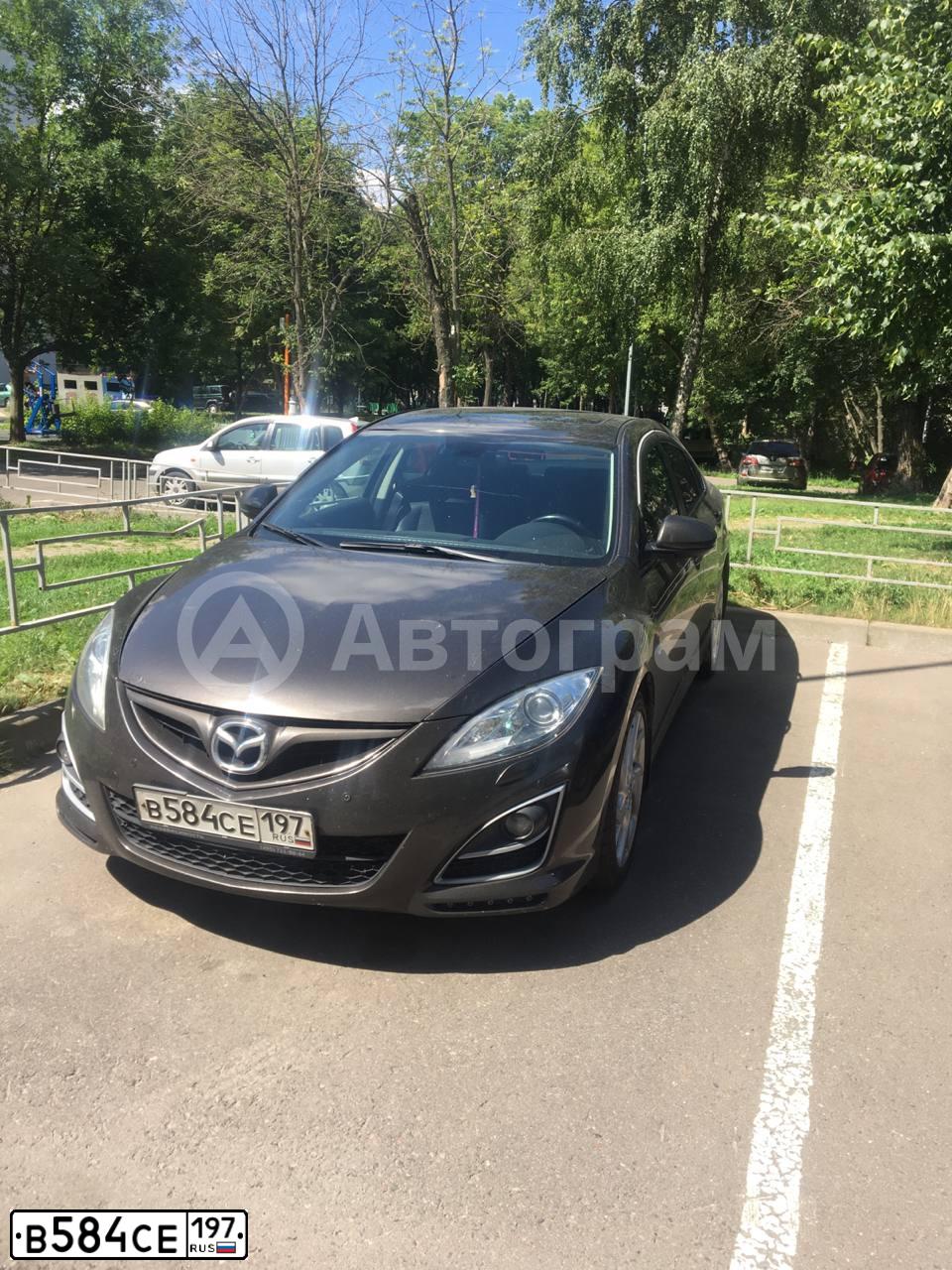 Фото автомобиля MAZDA 6, 2011 — госномер В584СЕ197. Цвет: КОРИЧНЕВЫЙ