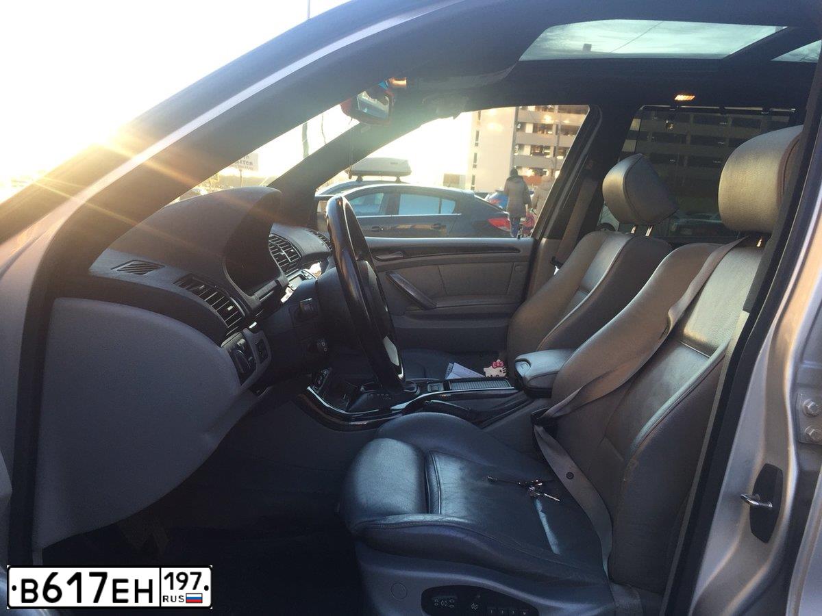 Фото автомобиля BMW X5, 2004 — госномер В617ЕН197. Цвет: СЕРЕБРИСТЫЙ