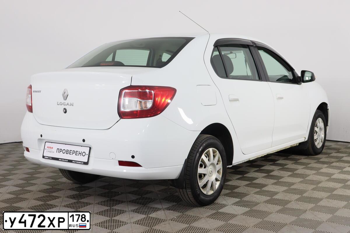 Фото автомобиля RENAULT LOGAN, 2017 — госномер А783СТ147. Цвет: Белый