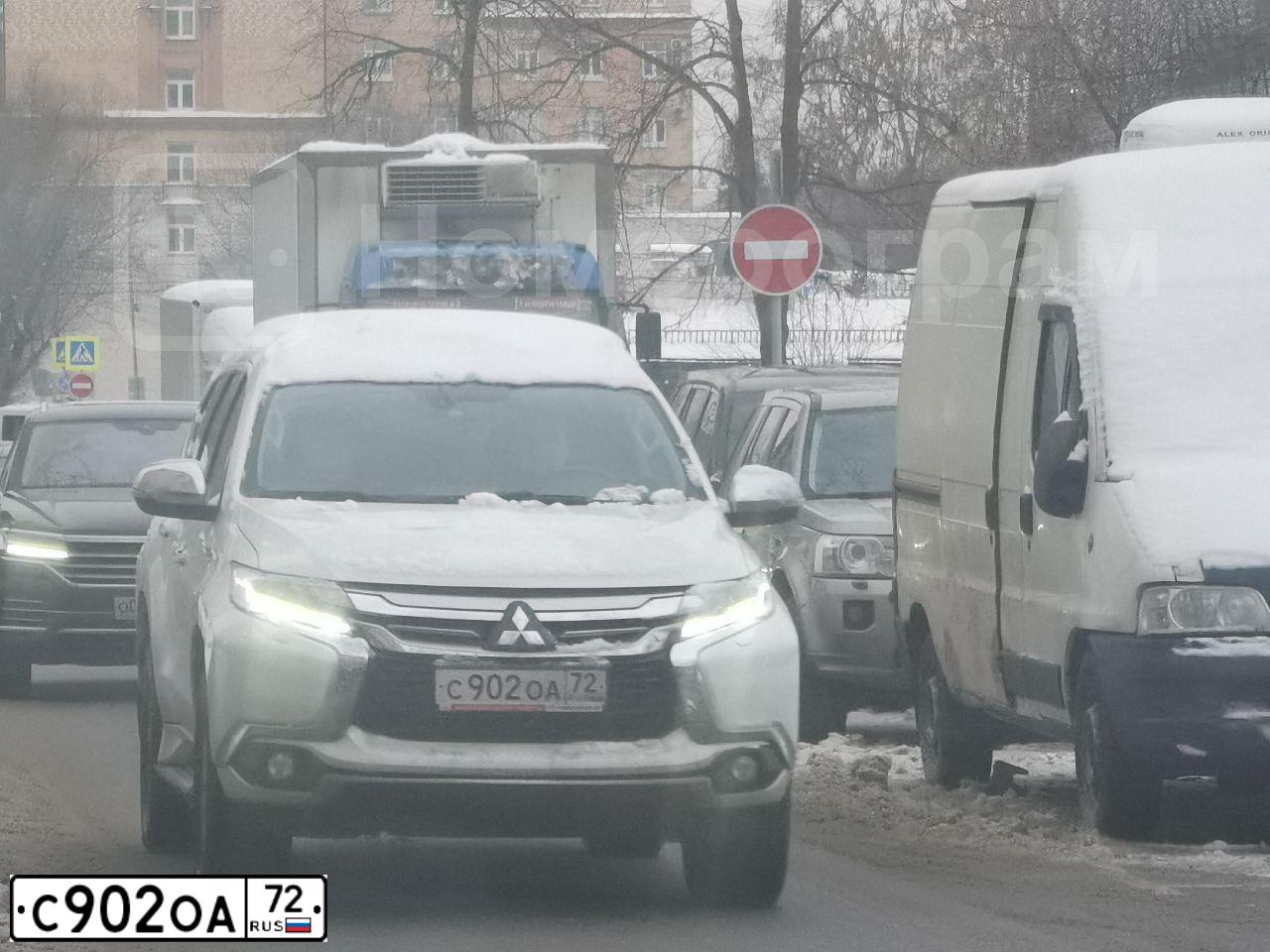 Фото автомобиля MITSUBISHI PAJERO SPORT, 2018 — госномер С902ОА72. Цвет: БЕЛЫЙ