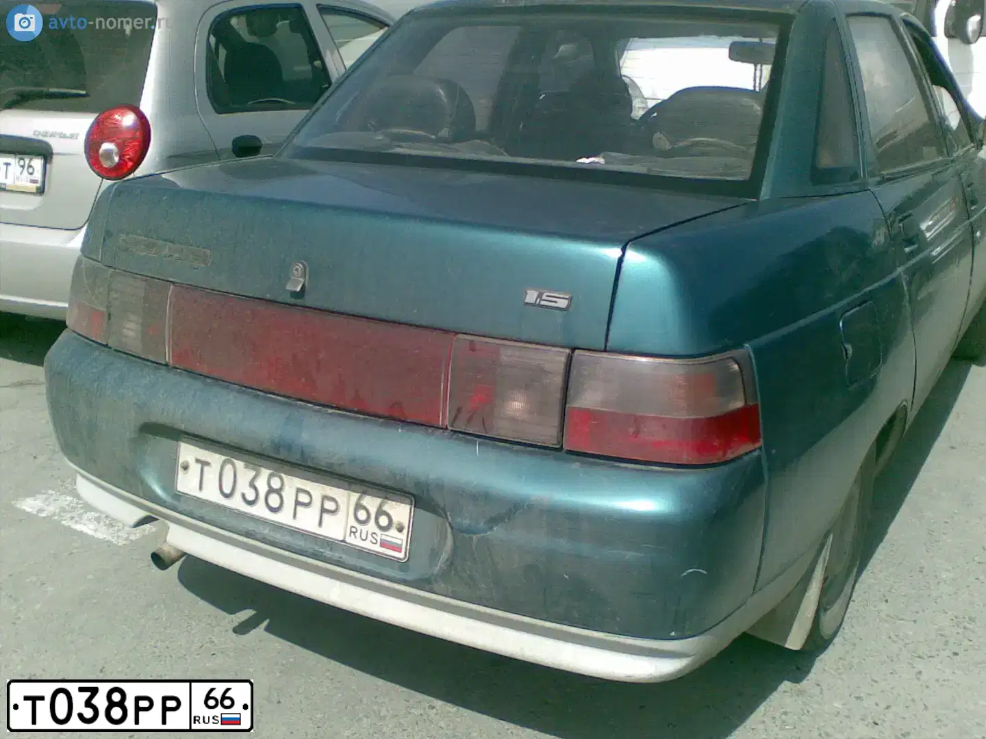 Фото автомобиля LADA 2110, 1998 — госномер Т038РР66. Цвет: СИНИЙ